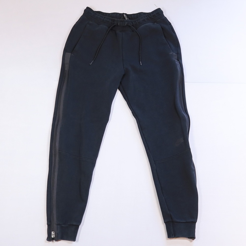 Nike Tech Fleece Sweatpants Women Size S Black Tapered Joggers BV7115-010 Pant